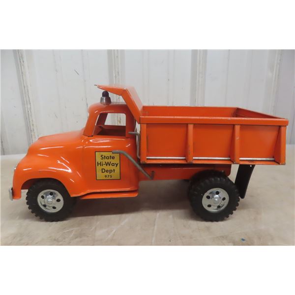 Tonka State Hi Way Dump Truck Pressed Steel 13" 1950s No 975