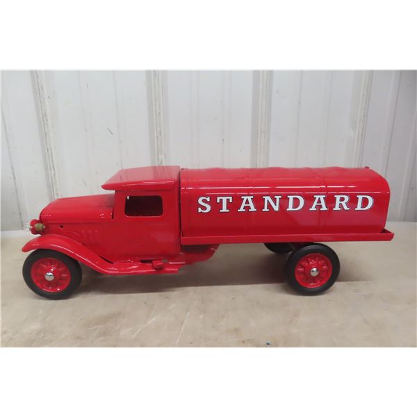Buddy L Pressed Steel Standard Oil Tanker Truck 1930s 19 1/2" Professionally Restored