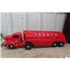 Image 1 : Otaco Minnitoy Texaco Tanker Truck + Trailer Pressed Steel 1940s or 1950s Professionally Restored