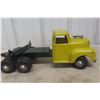 Image 2 : All American Toy Company Timber Toter Log Truck and Trailer 1950s Pressed Steel 30" Long Adjustable