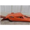 Image 6 : Tonka T-6 Bulldozer and Tilt Deck Trailer 1970s Pressed Steel State Highway Dept 14" Long
