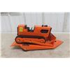 Image 7 : Tonka T-6 Bulldozer and Tilt Deck Trailer 1970s Pressed Steel State Highway Dept 14" Long