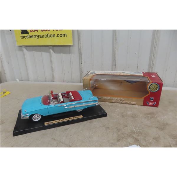 Motor Max 1960 Chevrolet Impala Die Cast Car 1/18 Scale in Box