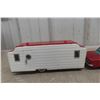 Image 3 : Bandai Chevrolet Corvair Tin Litho Friction Car w/Camper, 1961, 17" Long