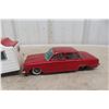 Image 6 : Bandai Chevrolet Corvair Tin Litho Friction Car w/Camper, 1961, 17" Long