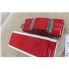 Image 8 : Bandai Chevrolet Corvair Tin Litho Friction Car w/Camper, 1961, 17" Long