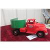 Image 5 : Tonka Semi Truck with Steel Carrier Trailer, Pressed Steel, 1950s, 23 1/2" Long