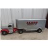 Image 1 : Smith-Miller Allied Van Lines Truck and Trailer, 1940s–1950s, Pressed Steel and Aluminum, 28" Long