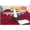Image 2 : Marx Seaboard World Airlines Battery-Operated Tin Air Cargo Plane, 1960s, 14 1/2" Wingspan, in Box