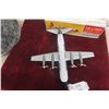 Image 3 : Marx Seaboard World Airlines Battery-Operated Tin Air Cargo Plane, 1960s, 14 1/2" Wingspan, in Box