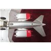 Image 15 : Tomiya DeLuxe Super Sonic Jet Liner No. 649, Tin Lithograph, Battery Operated, 19" Wingspan, 1960s
