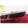 Image 2 : Rare 1940s Ito Japan Toy Wooden Battery-Operated Speedboat, 18" Long