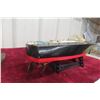 Image 3 : Rare 1940s Ito Japan Toy Wooden Battery-Operated Speedboat, 18" Long
