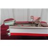 Image 3 : Vintage Battery-Operated Wooden Toy Boat, 1960s, Streamline Outboard, 11"