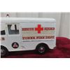 Image 10 : Tonka Pressed Steel Rescue Squad No. 5 Fire Department Metro Van, 1950s, 12" Long