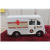 Image 2 : Tonka Pressed Steel Rescue Squad No. 5 Fire Department Metro Van, 1950s, 12" Long