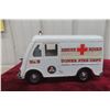 Image 8 : Tonka Pressed Steel Rescue Squad No. 5 Fire Department Metro Van, 1950s, 12" Long