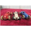 Image 5 : 3x Lehmann GNOM Tinplate Racing Cars No. 808, 1930s German, 4" Long