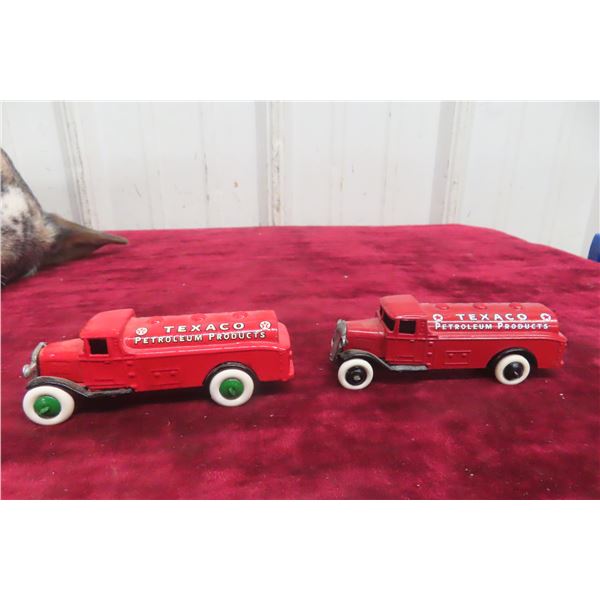 2x Dinky Texaco Diamond T Fuel Tanker, 1/43 Scale, Previously Restored
