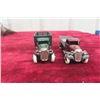 Image 4 : 2 Dinky Trucks: No. 25F Market Gardener Truck (1930s–1940s) and No. 25E Tipping Truck (1946–1950),