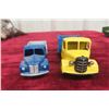 Image 4 : 2 Dinky Trucks: No. 414 Dodge Tipping Wagon (1954–1964) and No. 410 Bedford End Tipper (1950s), Bot