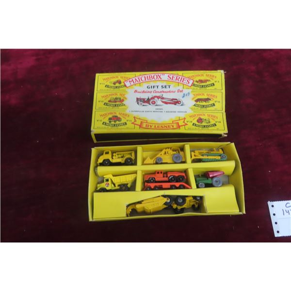 Matchbox G-3 Building Constructor Gift Set by Lesney e/ 7 Die Cast 1/64 scale, in box