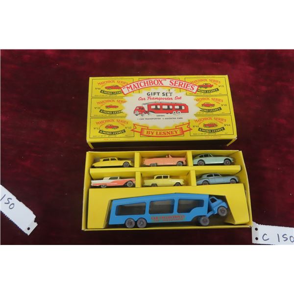 Matchbox Series Gift Set G-2 Car Transporter Set by Lesney (1960–1963), 1/64 scale, in box