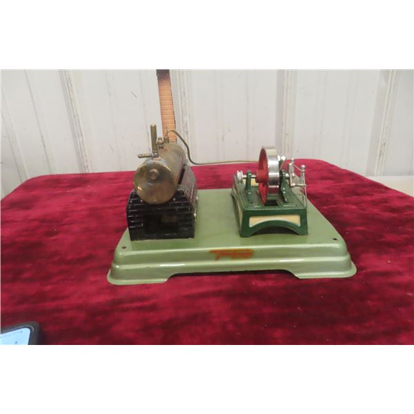 Fleischmann Model Steam Engine Boiler with Power Take-Off Pulley System (Vintage 1960s)
