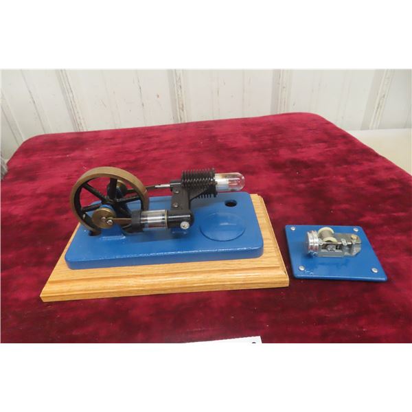 PM Research Glass Works Stirling Engine Kit, combination hot air engine