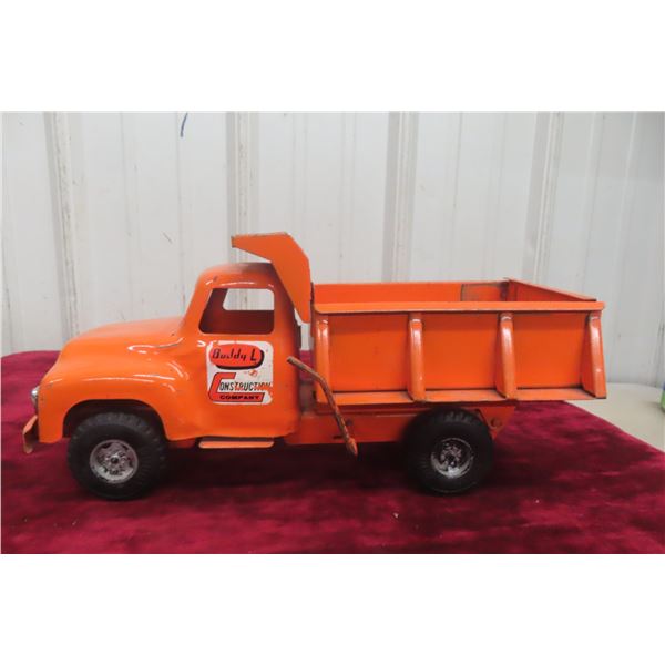 Buddy L Construction Company Pressed Steel Dump Truck (1950s–1960s), 13 1/2"