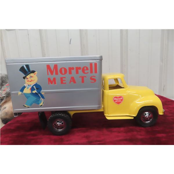 Tonka Morrell Meats Delivery Truck, 1956, Pressed Steel, 15", Professionally Restored