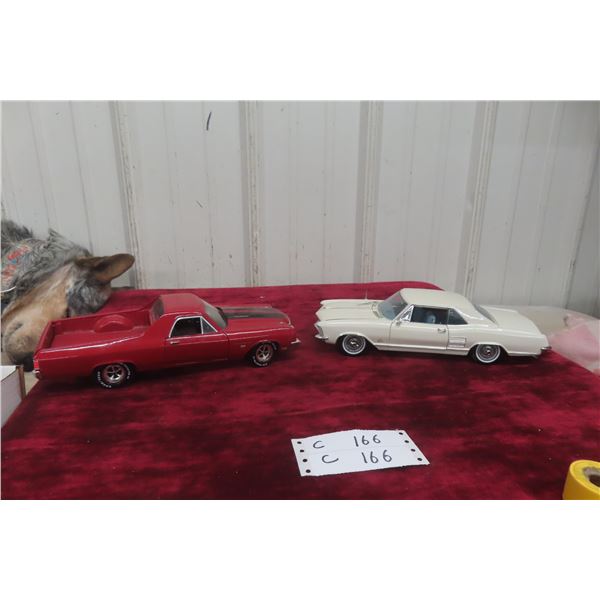 2 Die Cast Cars, 1/18 Scale: 1964 Buick Riviera and 1970 Chevrolet El Camino SS