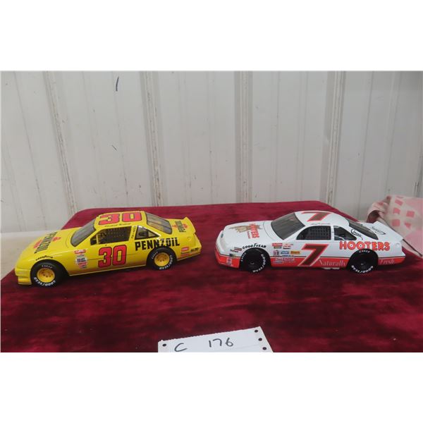 2 Pro Cars, 1/18 Scale Die Cast Race Cars, Both Ertl
