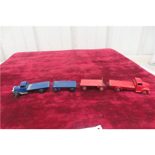 Dinky Toy Tractor and Trailer No. 422 Fordson and No. 256 Trailer, 1950s, 1/43