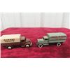 Image 1 : 2 Dinky Trucks, 1/43 Scale: No. 25B Covered Wagon (1935–1941) and Dodge Covered Wagon