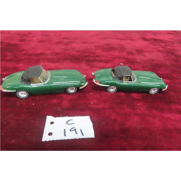 2 Dinky Car, 1/43 Scale, 1968 Jaguar E-Type