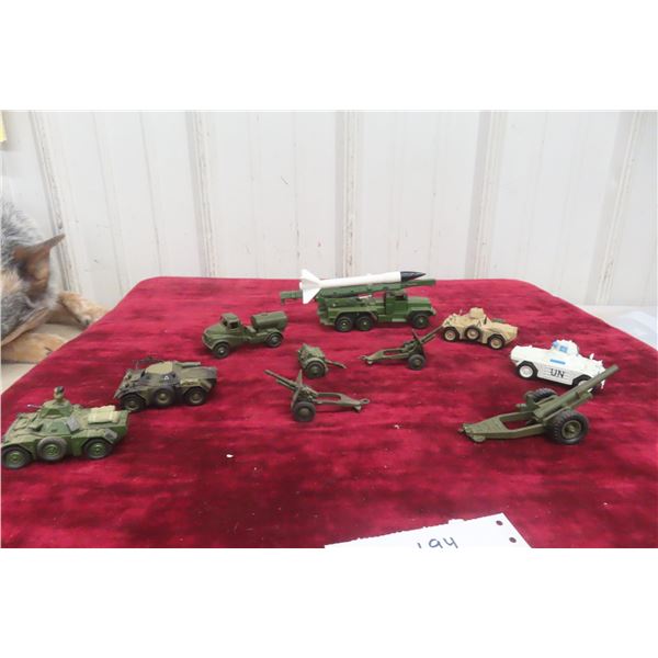 10 Dinky Military Vehicles