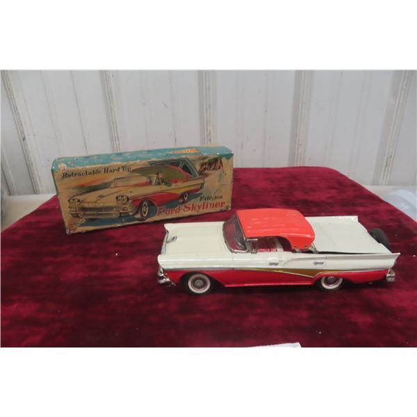 1959 Nomura Tinplate Ford Skyline With Retractable Hardtop, 10", With Box