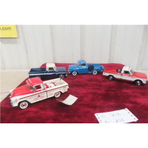 4 Die Cast 1/24 Scale Pickup Trucks