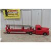 Image 1 : Structo SFD Ladder Fire Truck, 1950s, Pressed Steel, 33"