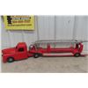 Image 9 : Structo SFD Ladder Fire Truck, 1950s, Pressed Steel, 33"