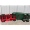 Image 11 : Tonka Semi Truck and Steel Crane Trailer 1950s Pressed Steel 23"