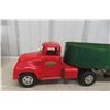 Image 6 : Tonka Semi Truck and Steel Crane Trailer 1950s Pressed Steel 23"