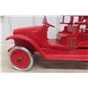 Image 10 : Buddy L Pressed Steel Hook and Ladder Fire Truck 1920s 28" Long Restored