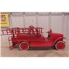 Image 1 : Buddy L Pressed Steel Hook and Ladder Fire Truck 1920s 28" Long Restored