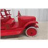 Image 2 : Buddy L Pressed Steel Hook and Ladder Fire Truck 1920s 28" Long Restored