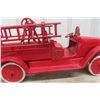 Image 4 : Buddy L Pressed Steel Hook and Ladder Fire Truck 1920s 28" Long Restored