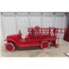 Image 9 : Buddy L Pressed Steel Hook and Ladder Fire Truck 1920s 28" Long Restored