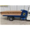 Image 5 : Smith Miller Mack L Flatbed Truck 1950s Pressed Steel and Cast Aluminum 22" Long