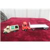 Image 1 : Dinky Truck 1/43 915 Flat Deck Trailer 1933 and 250 Bedford Refuse Wagon 1954–64